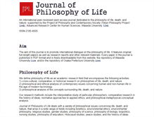 Tablet Screenshot of philosophyoflife.org